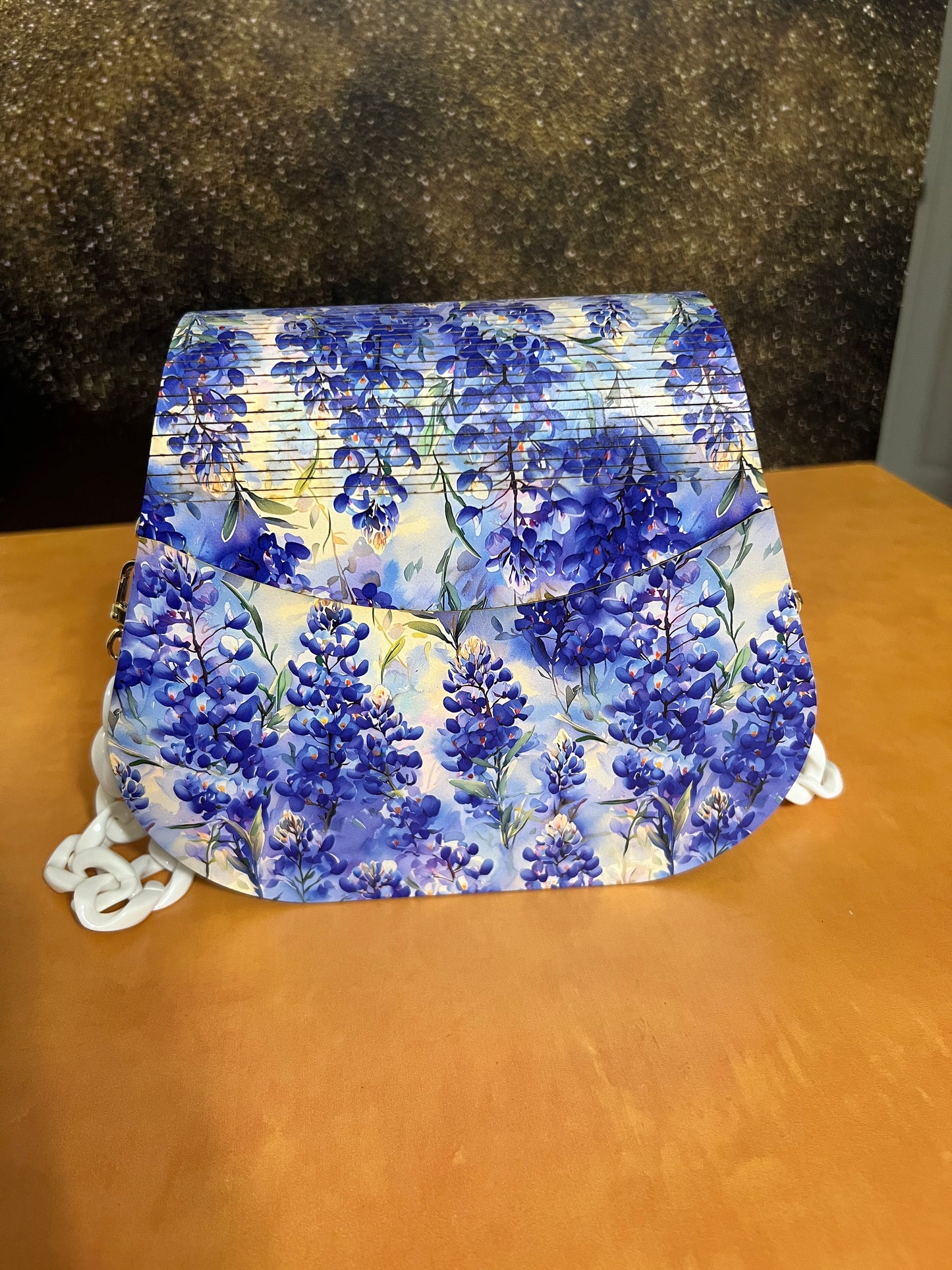 Special Occasion Purse - Sporran style - Bluebonnets Floral