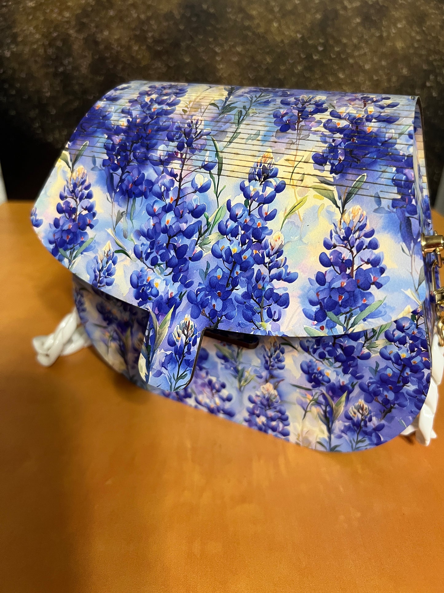 Special Occasion Purse - Sporran style - Bluebonnets Floral