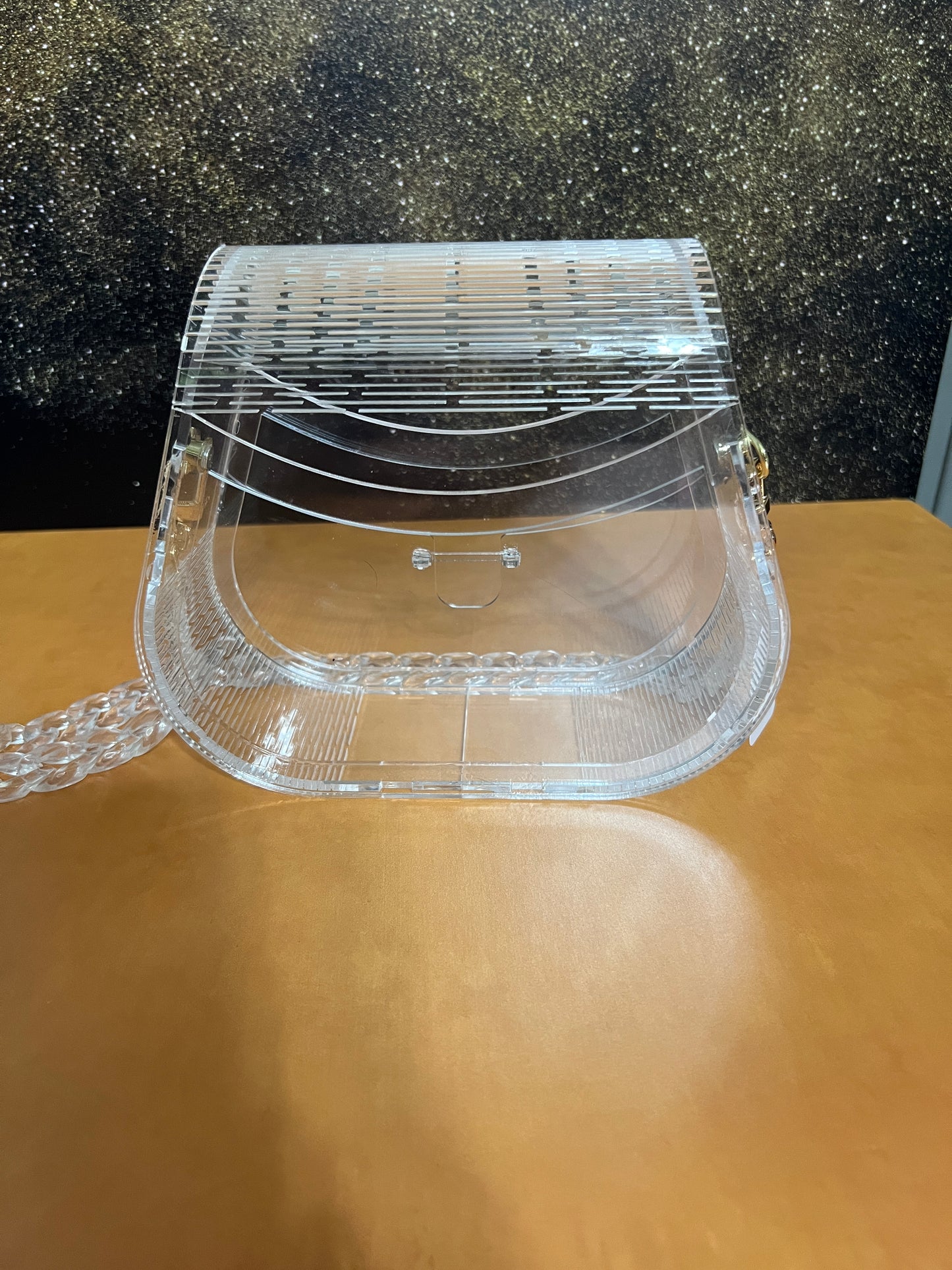 Special Occasion Purse - Sporran Style - Clear Acrylic