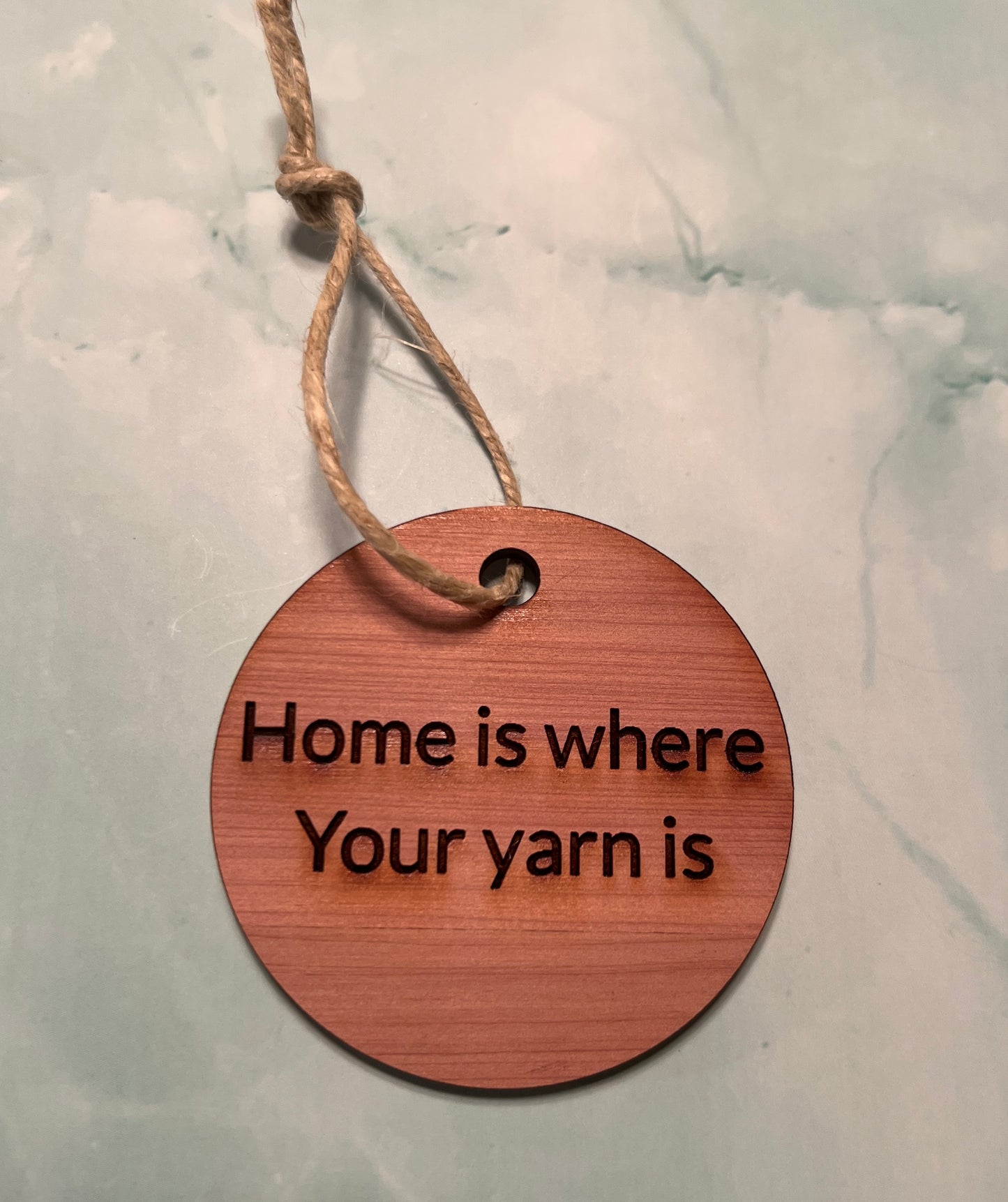 Aromatic Cedar Disc Engraved With a Variety of Sayings (click to see available sayings)