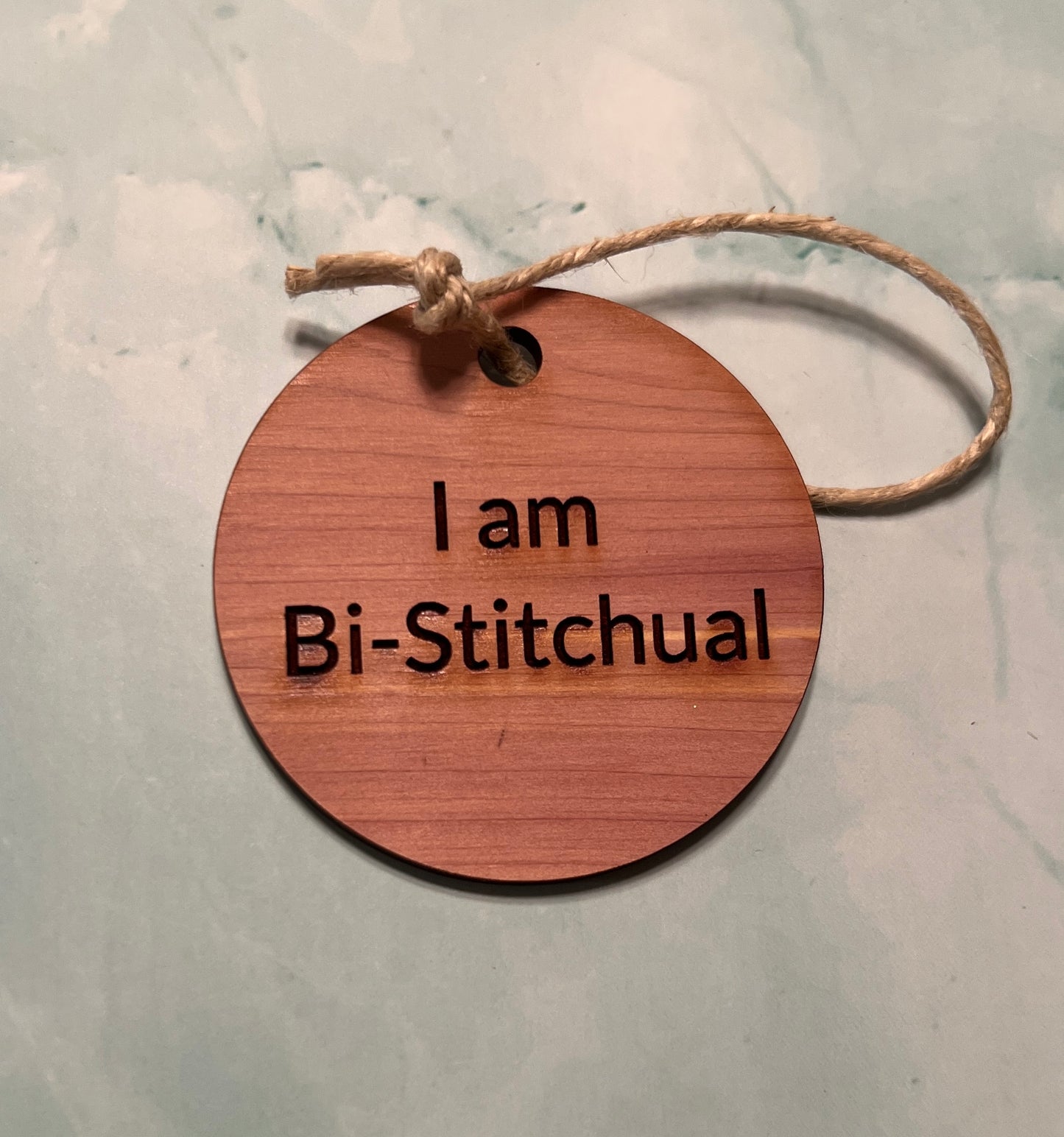 Aromatic Cedar Disc Engraved With a Variety of Sayings (click to see available sayings)