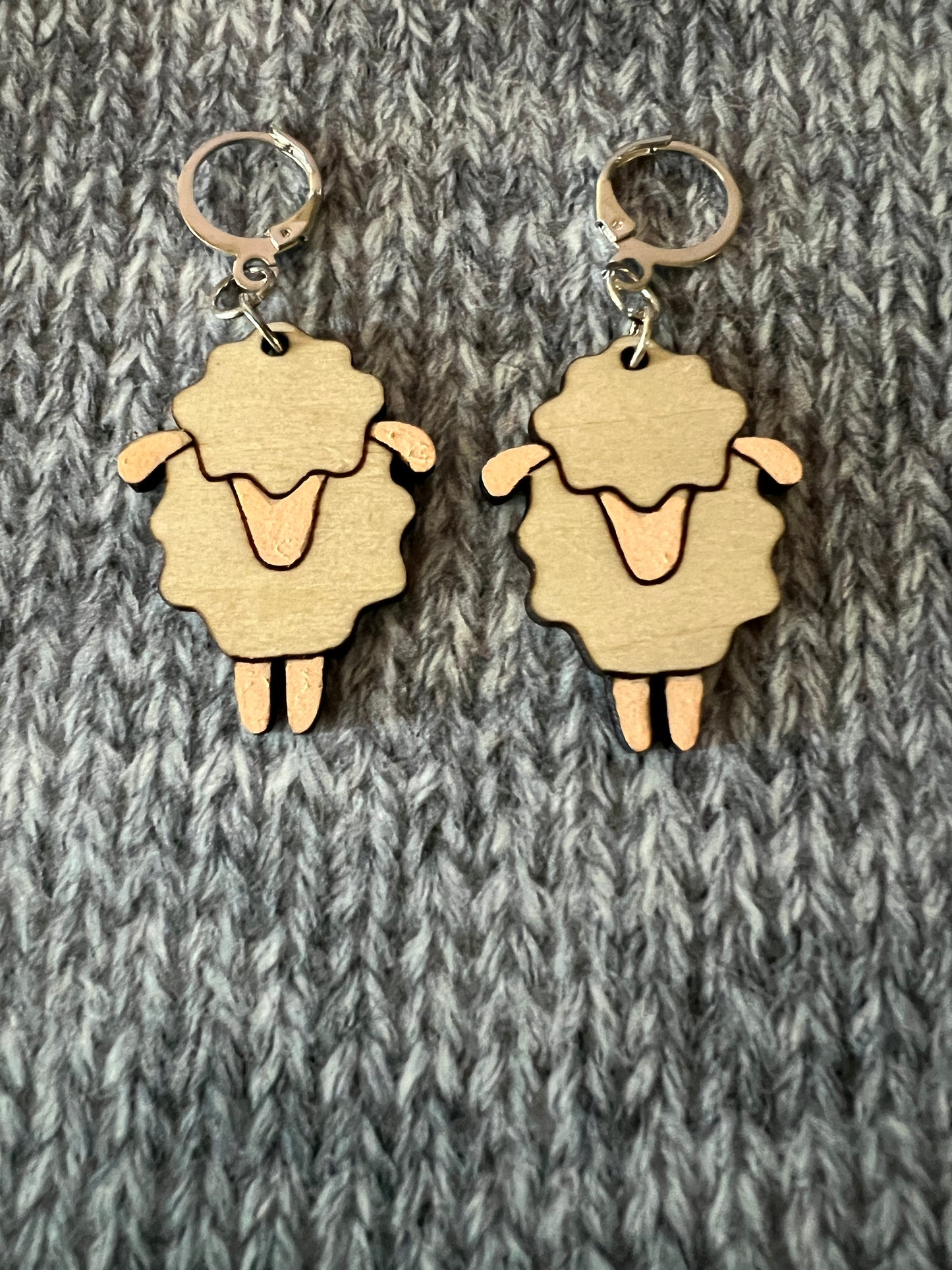 Sheep Progress Keepers - Wood, hand painted, lever back ring - see list for photos of colors