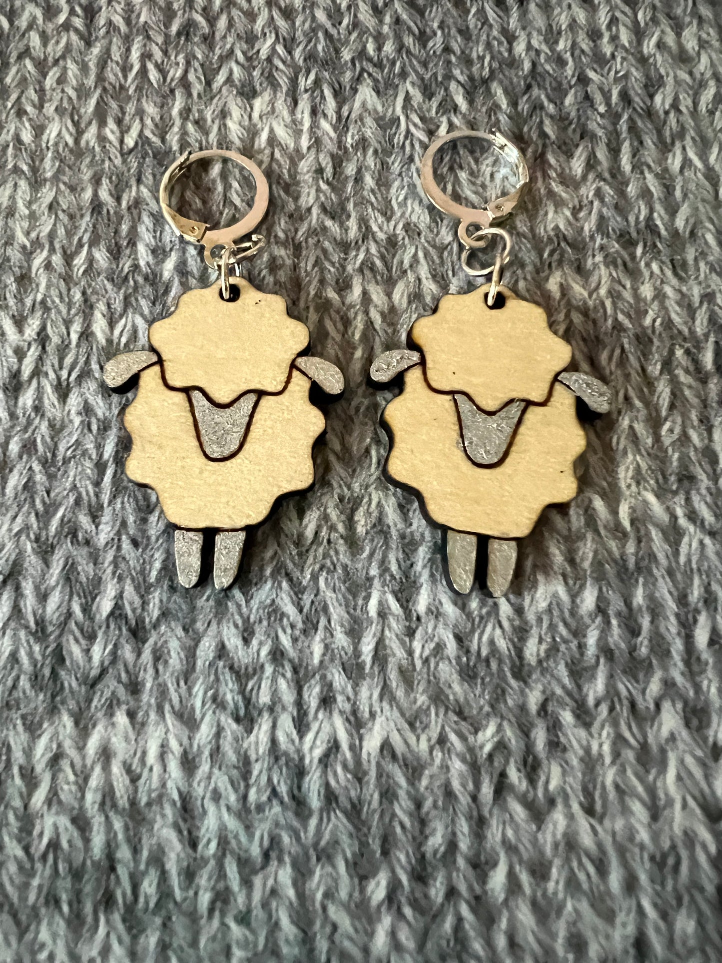 Sheep Progress Keepers - Wood, hand painted, lever back ring - see list for photos of colors