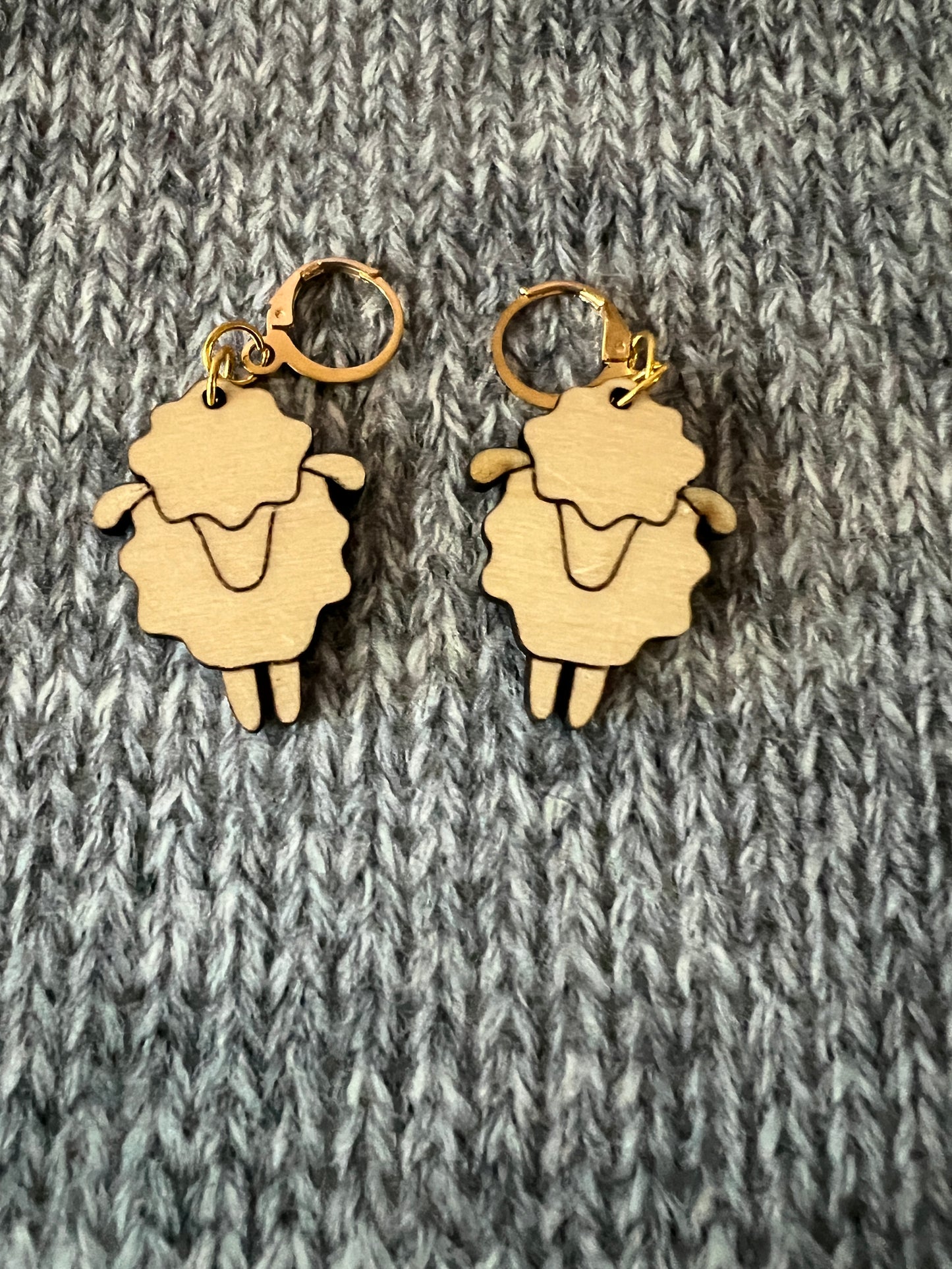 Sheep Progress Keepers - Wood, hand painted, lever back ring - see list for photos of colors