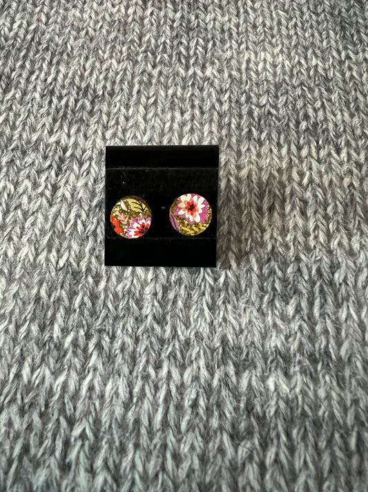 Acrylic stud earrings - see photos and item selections for color/designs