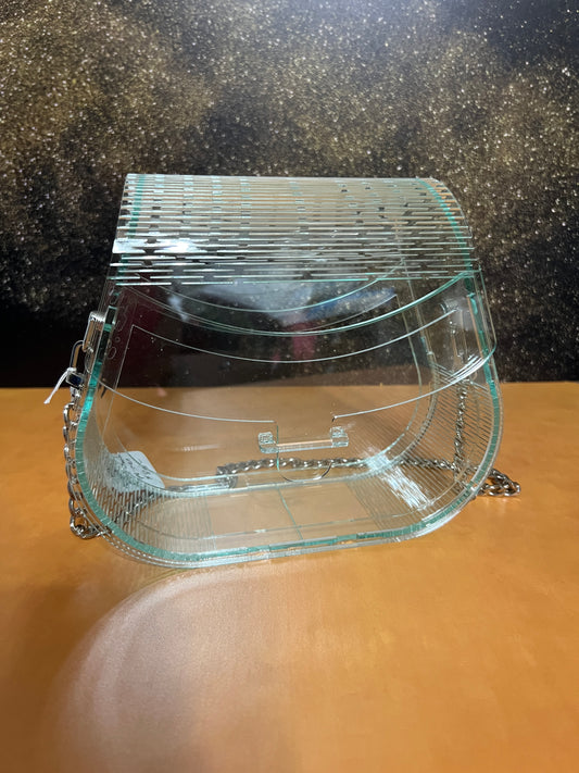 Special Occasion Purse - Sporran Style - Acrylic - Glass Green Tint